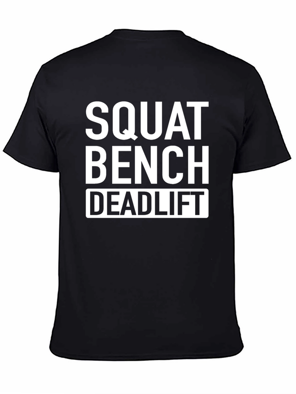 Squat Bench Deadlift Black Cotton T-Shirt