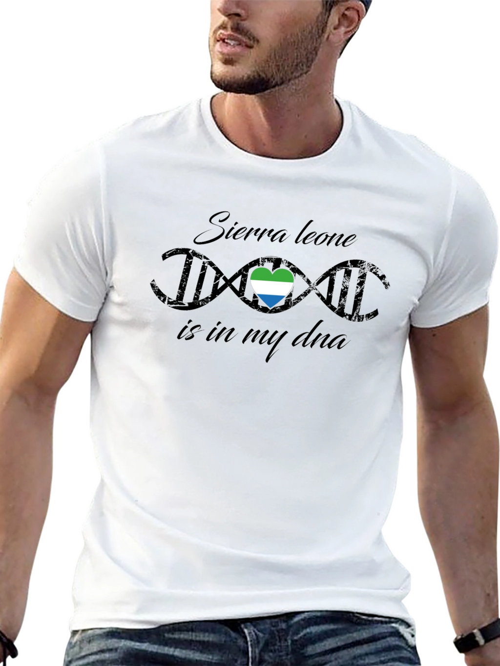 Sierra Leone DNA Heart T-Shirt