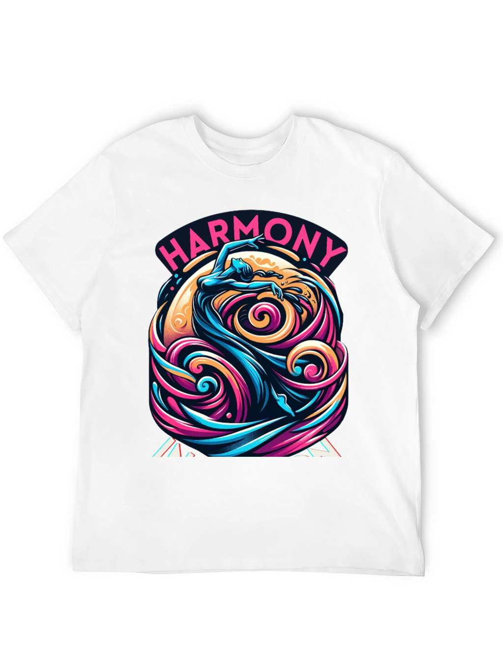 Harmony Flow Graphic Tee - Unique Artistic Design