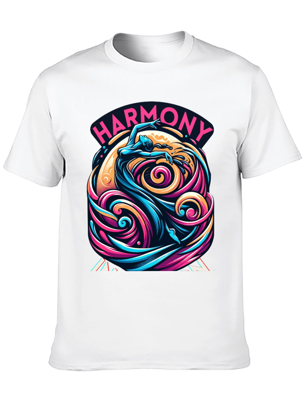 Harmony Flow Graphic Tee - Unique Artistic Design
