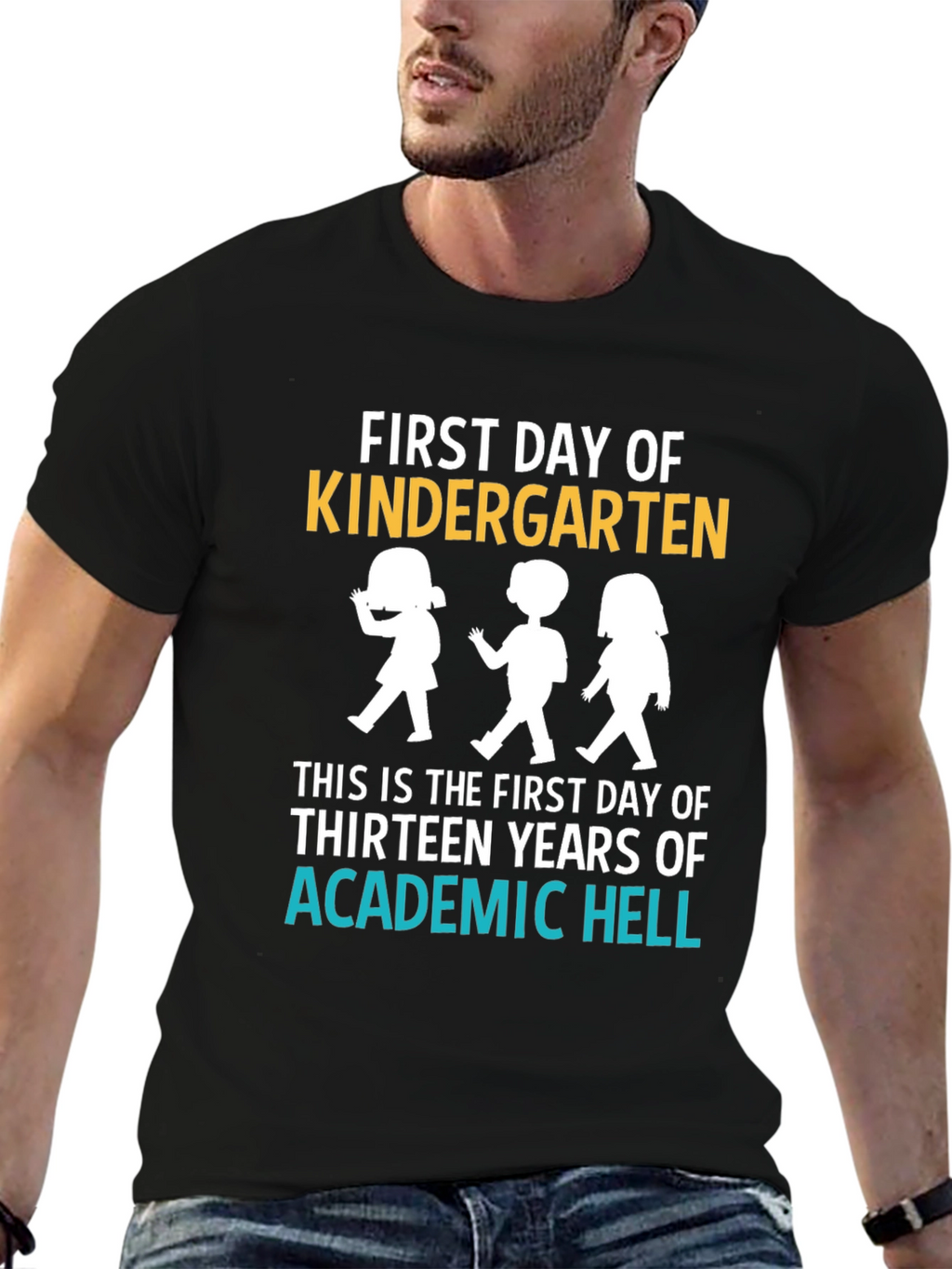 First Day of Kindergarten Funny Graphic Tee
