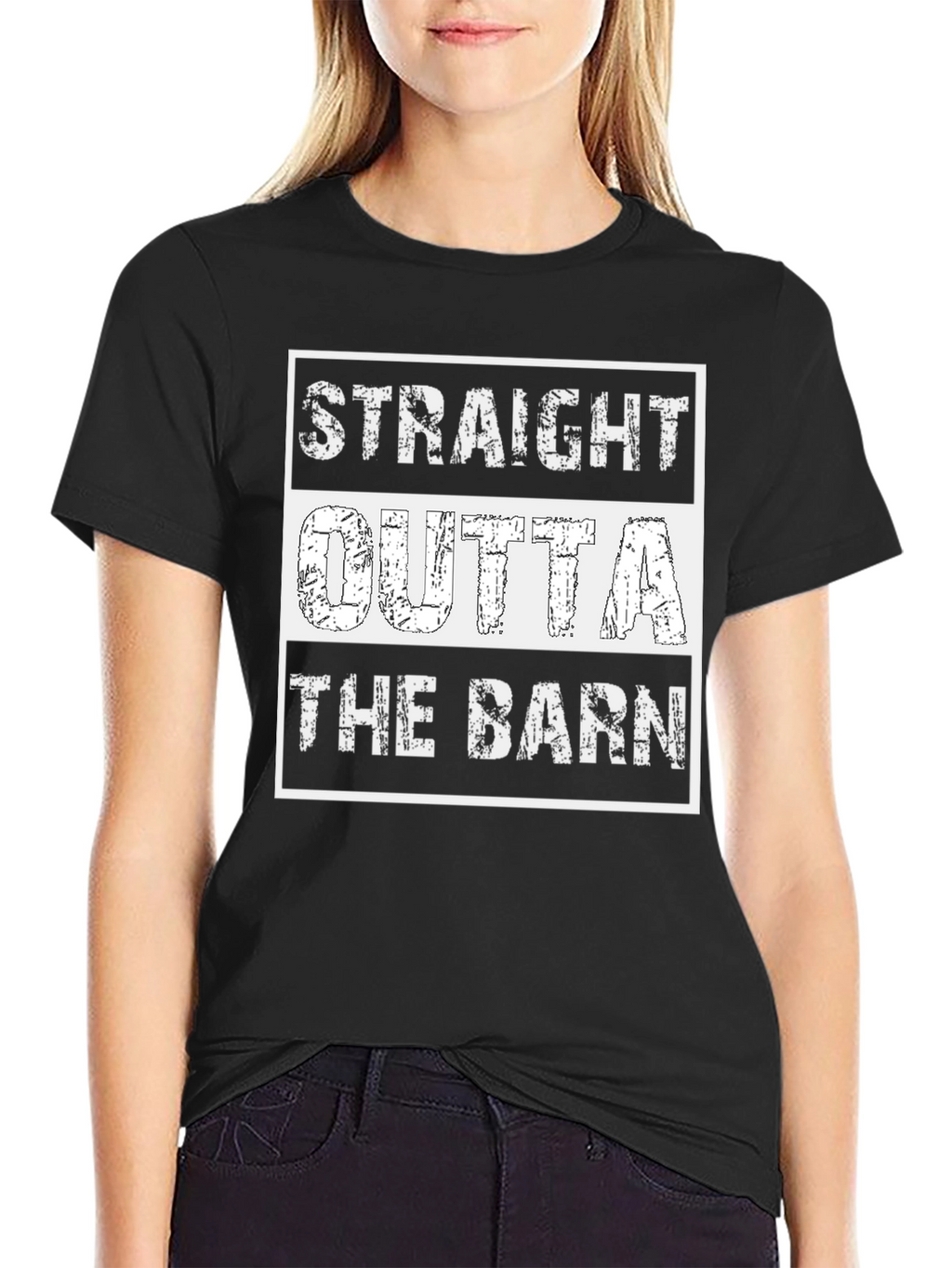 Straight Outta The Barn T-Shirt - Novelty Tee