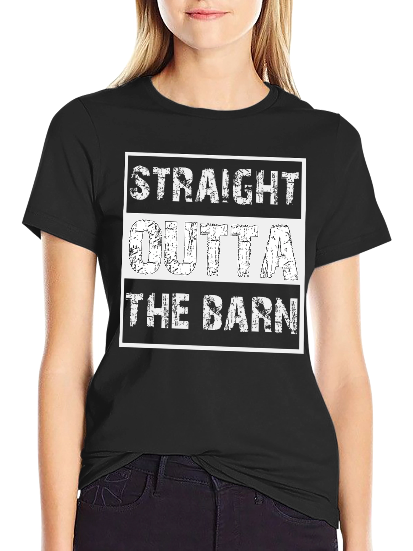 Straight Outta The Barn T-Shirt - Novelty Tee