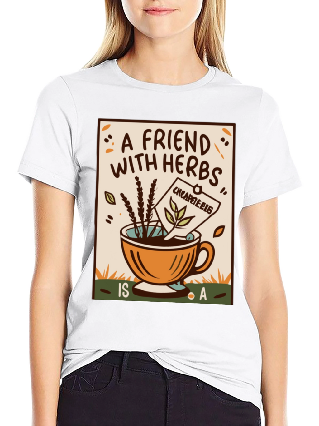 Herbal Tea Friend Graphic T-Shirt