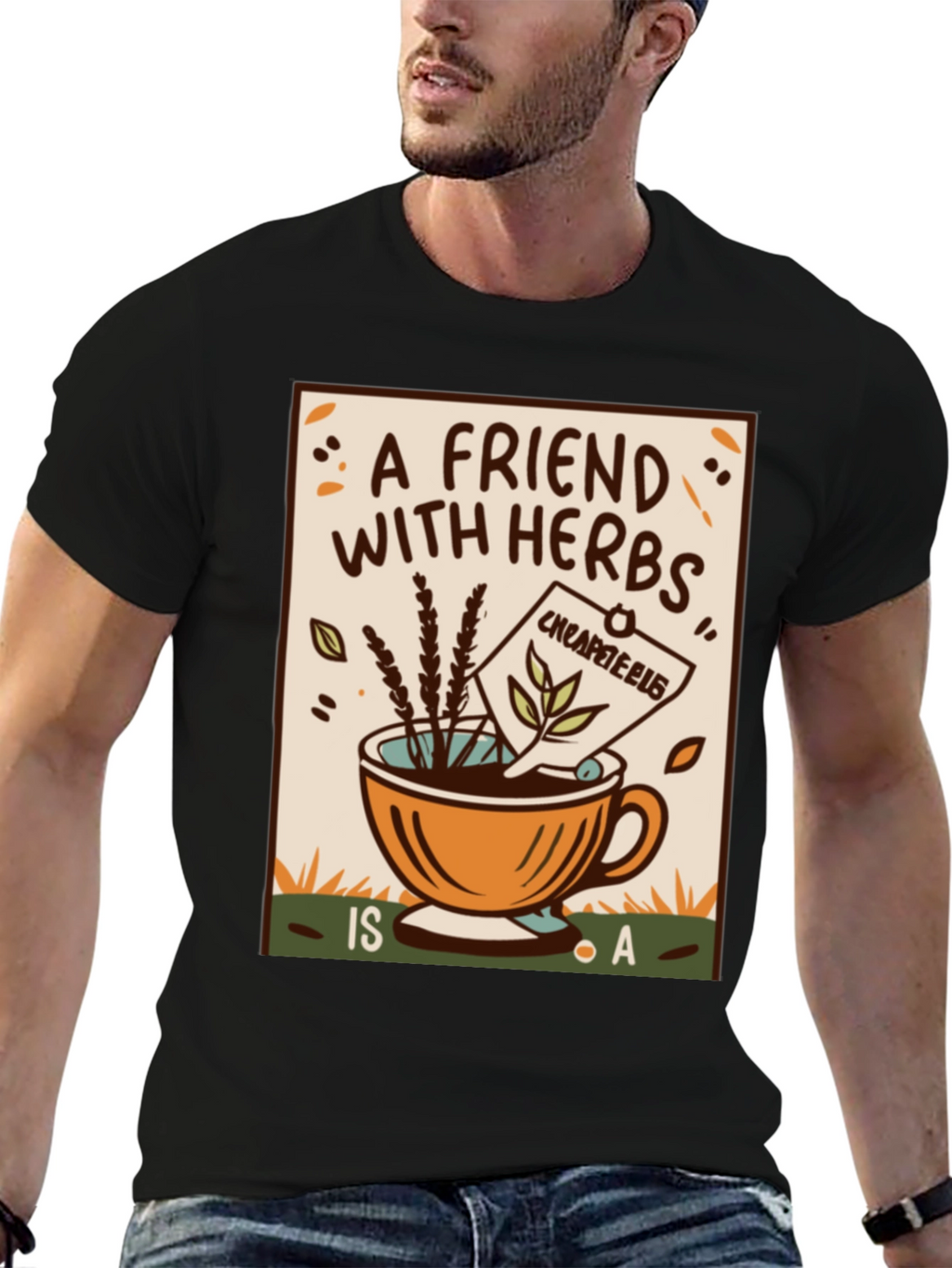 Herbal Tea Friend Graphic T-Shirt