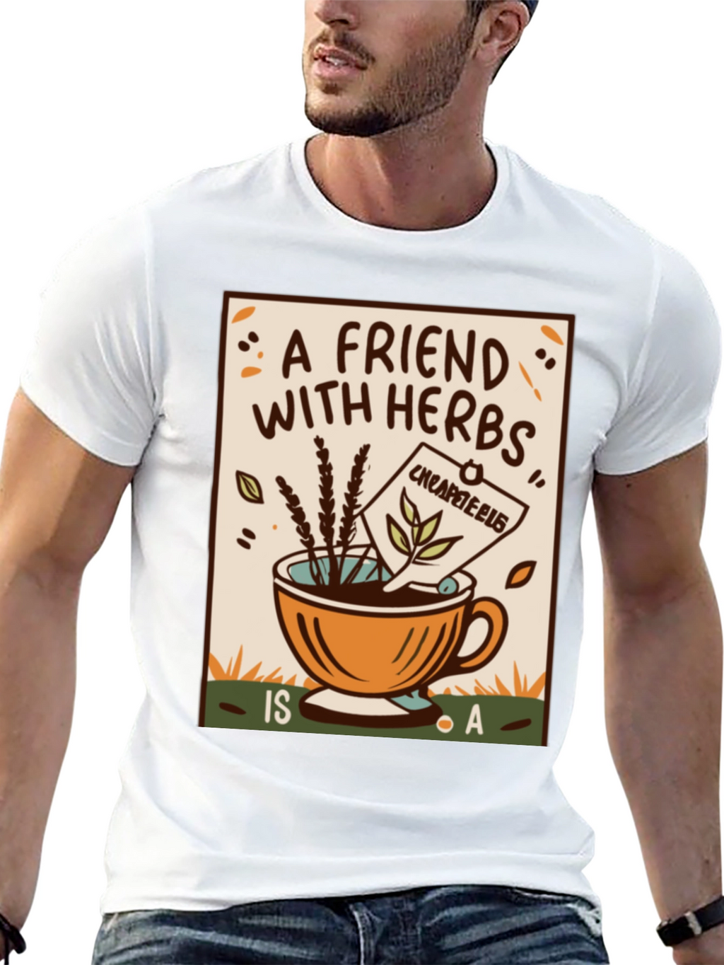 Herbal Tea Friend Graphic T-Shirt