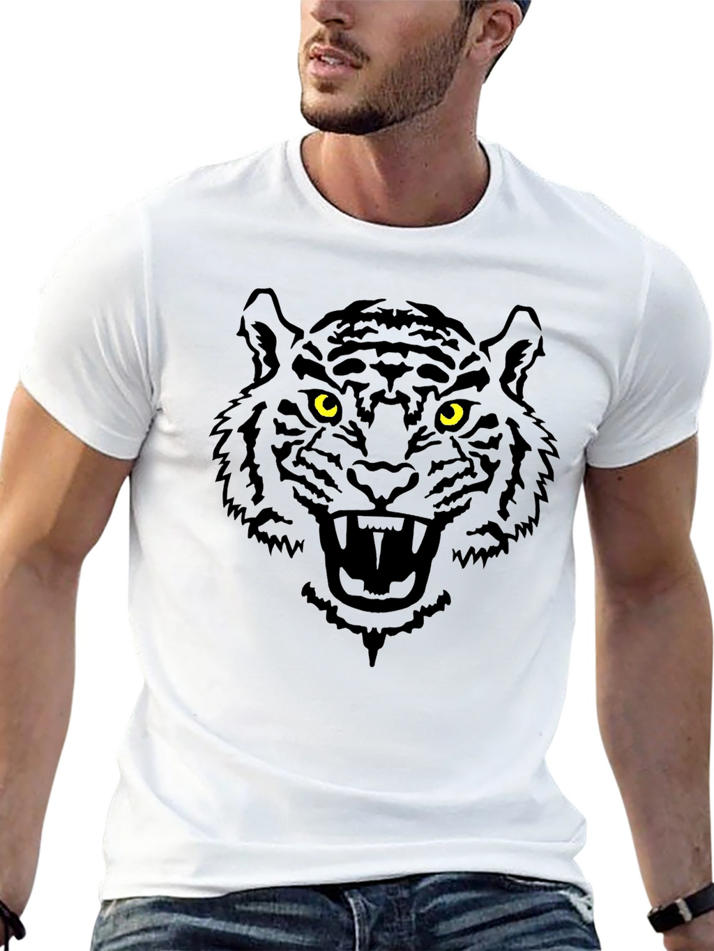 Black Tiger Graphic T-Shirt - Roar with Style