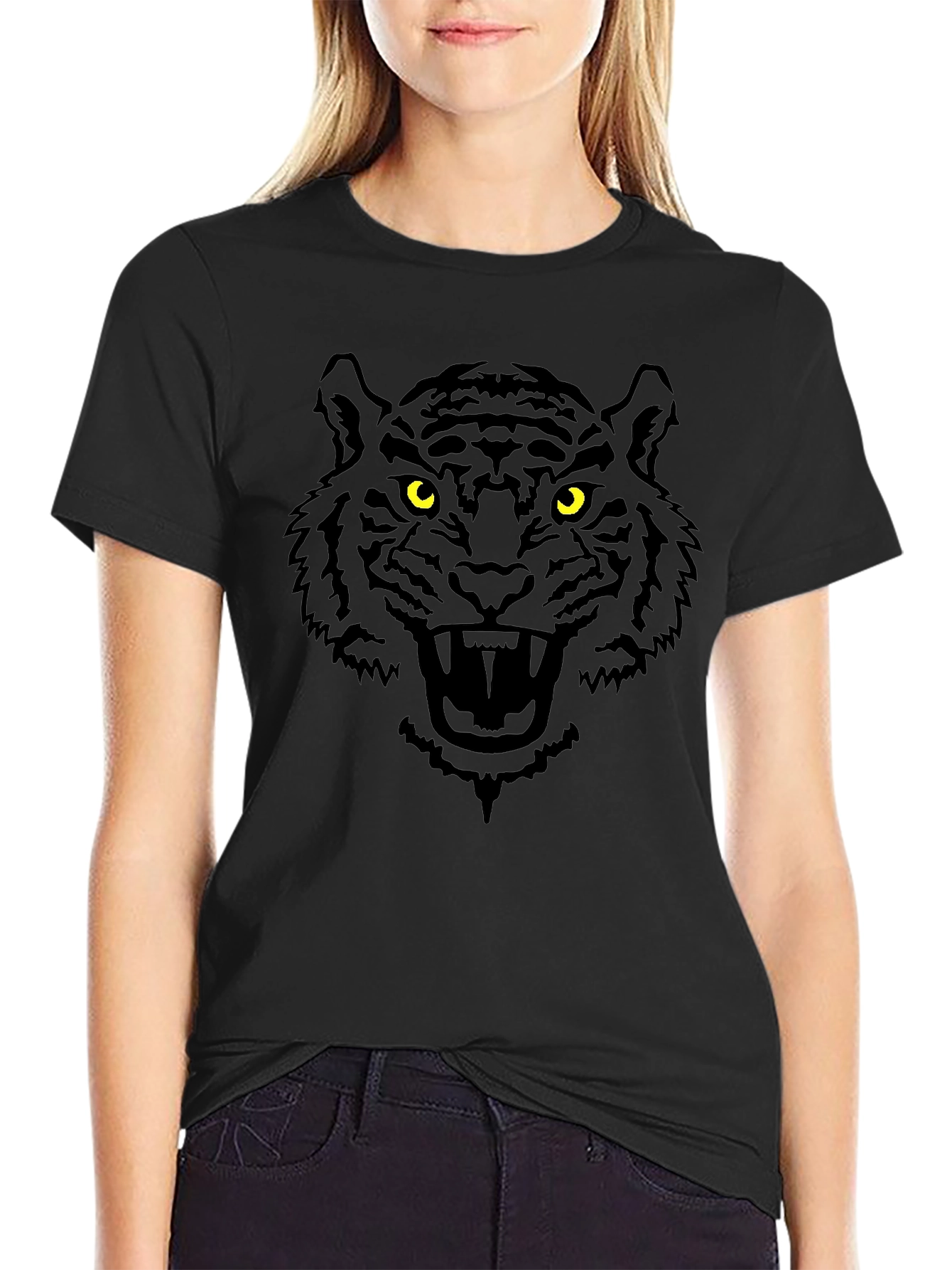 Black Tiger Graphic T-Shirt - Roar with Style