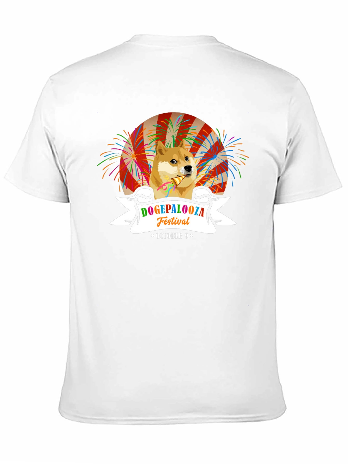 DogePalooza Festival Black T-Shirt October 9th Celebration