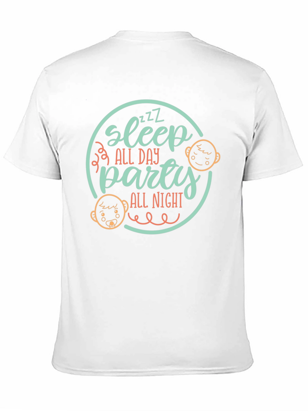 Sleep All Day Party All Night Black Tee