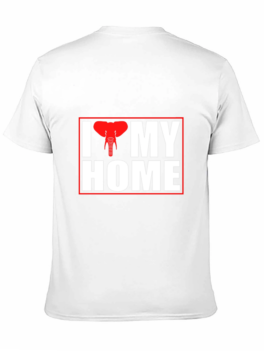 I Elephant My Home Black T-Shirt