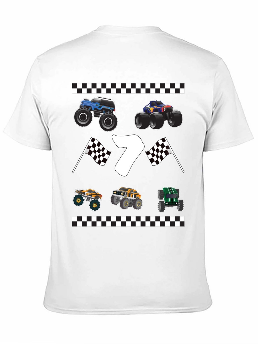 Monster Truck 7th Birthday T-Shirt