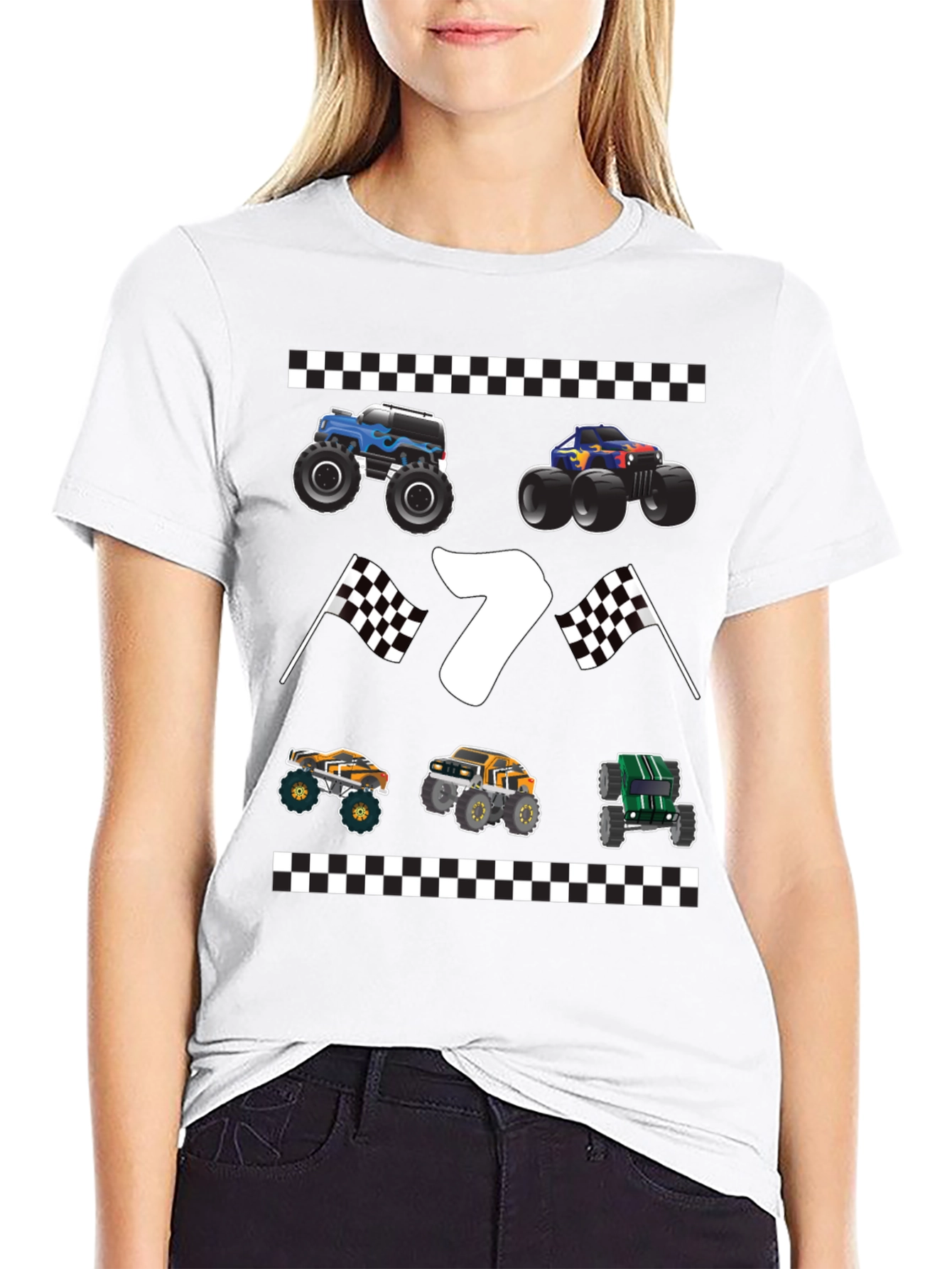 Monster Truck 7th Birthday T-Shirt