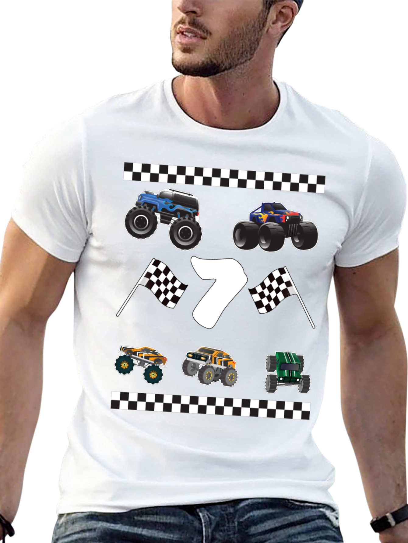 Monster Truck 7th Birthday T-Shirt