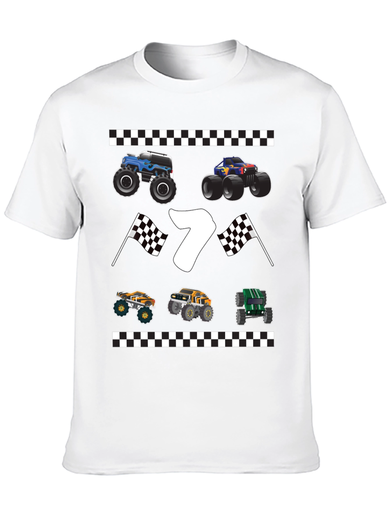 Monster Truck 7th Birthday T-Shirt