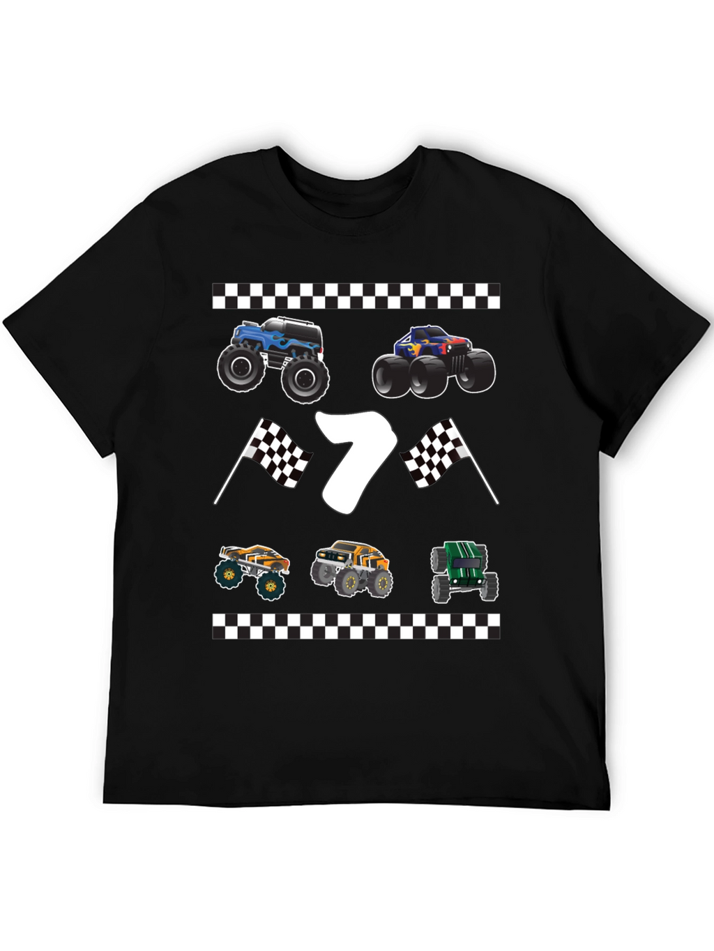 Monster Truck 7th Birthday T-Shirt