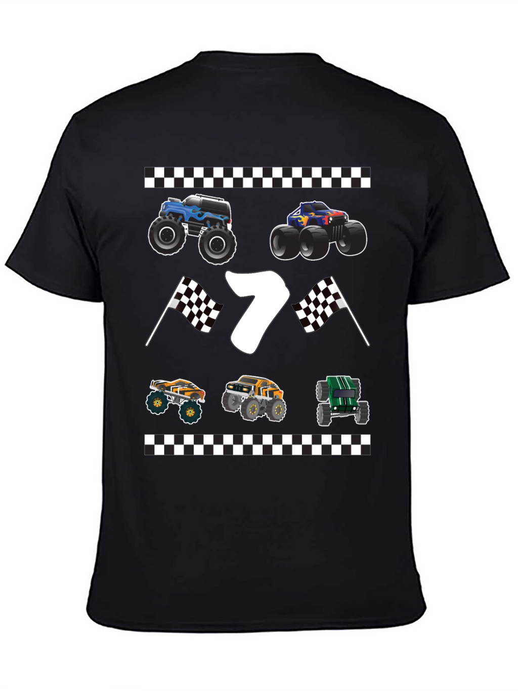 Monster Truck 7th Birthday T-Shirt
