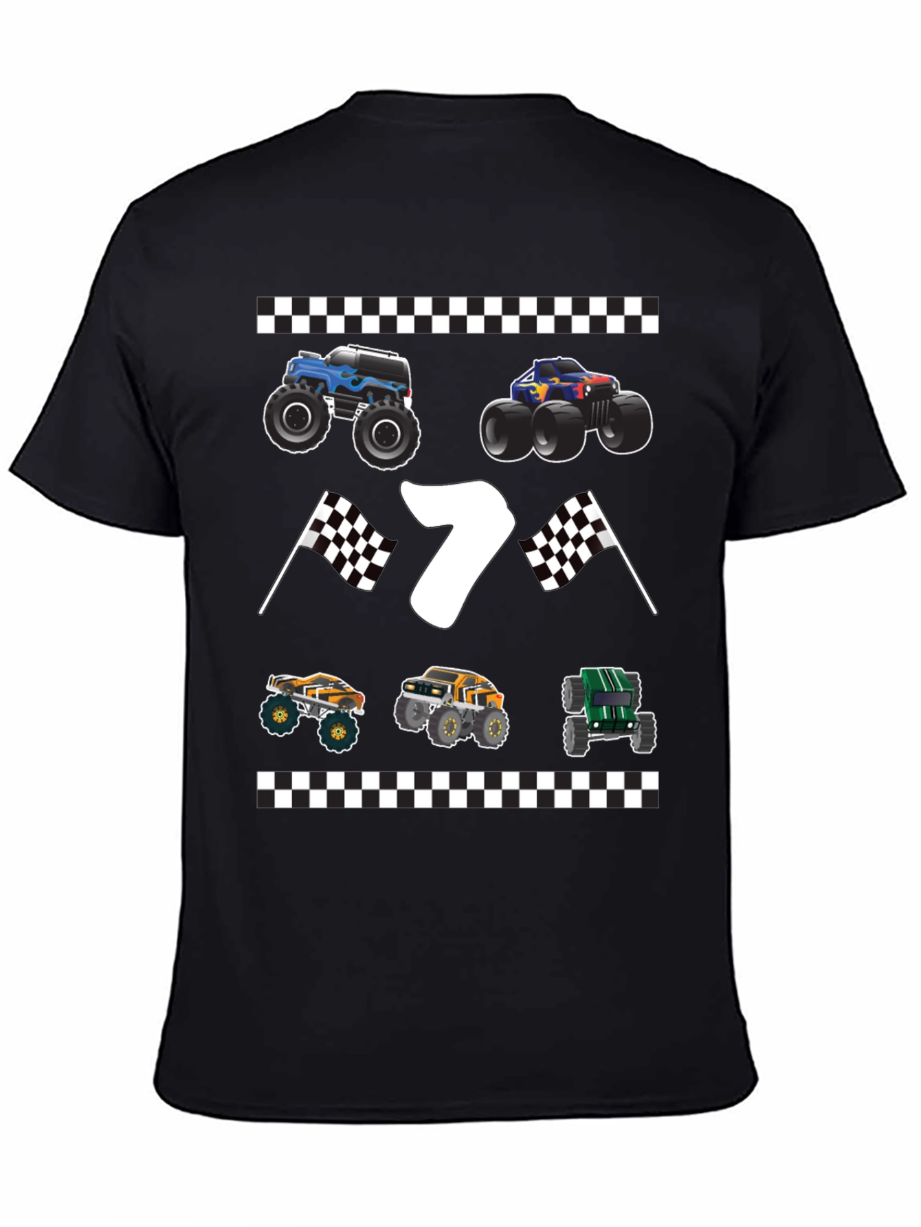 Monster Truck 7th Birthday T-Shirt