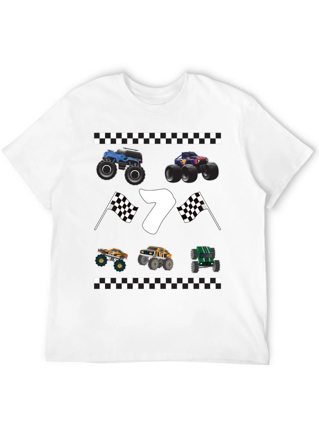 Monster Truck 7th Birthday T-Shirt