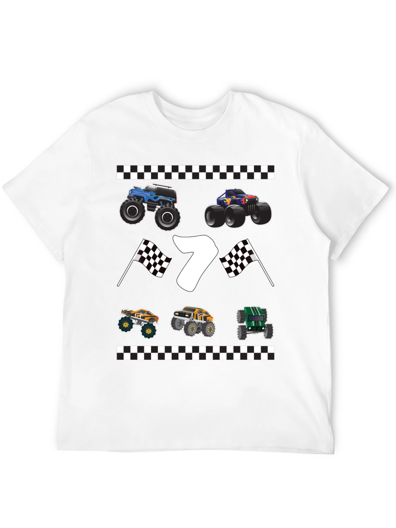 Monster Truck 7th Birthday T-Shirt