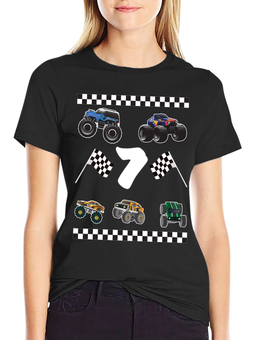 Monster Truck 7th Birthday T-Shirt