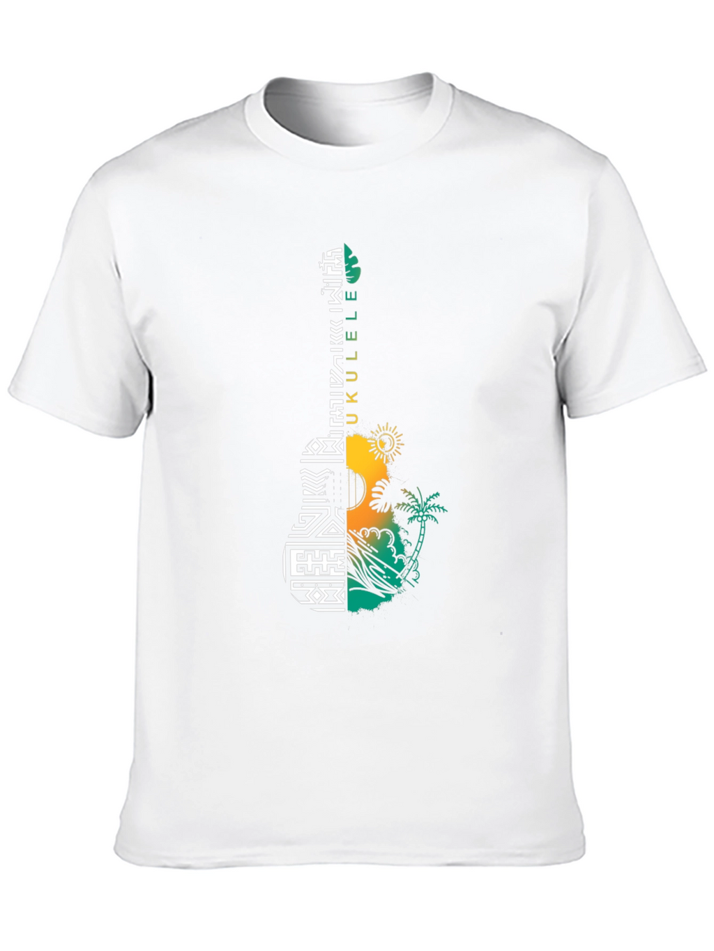 Ukulele T-Shirt - Hawaiian Style Graphic Tee