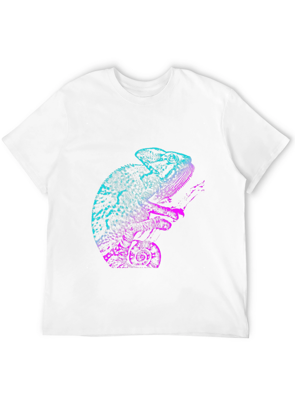 Chameleon Graphic T-Shirt - Cool Gradient Design