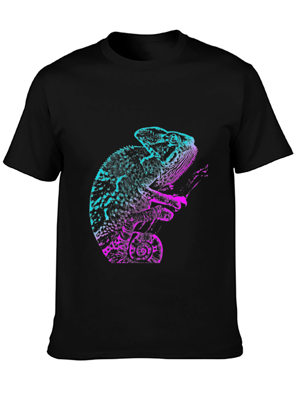 Chameleon Graphic T-Shirt - Cool Gradient Design