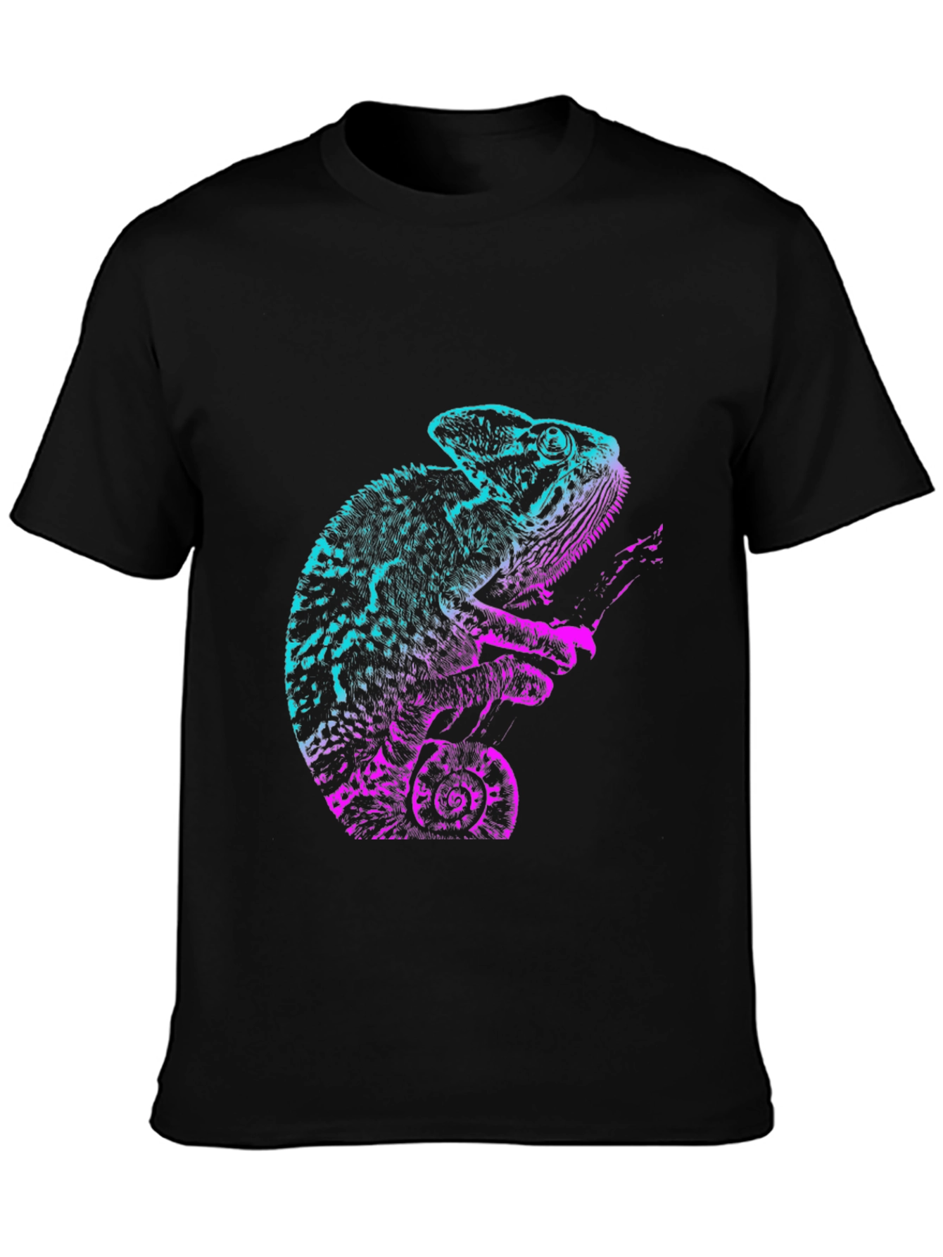 Chameleon Graphic T-Shirt - Cool Gradient Design