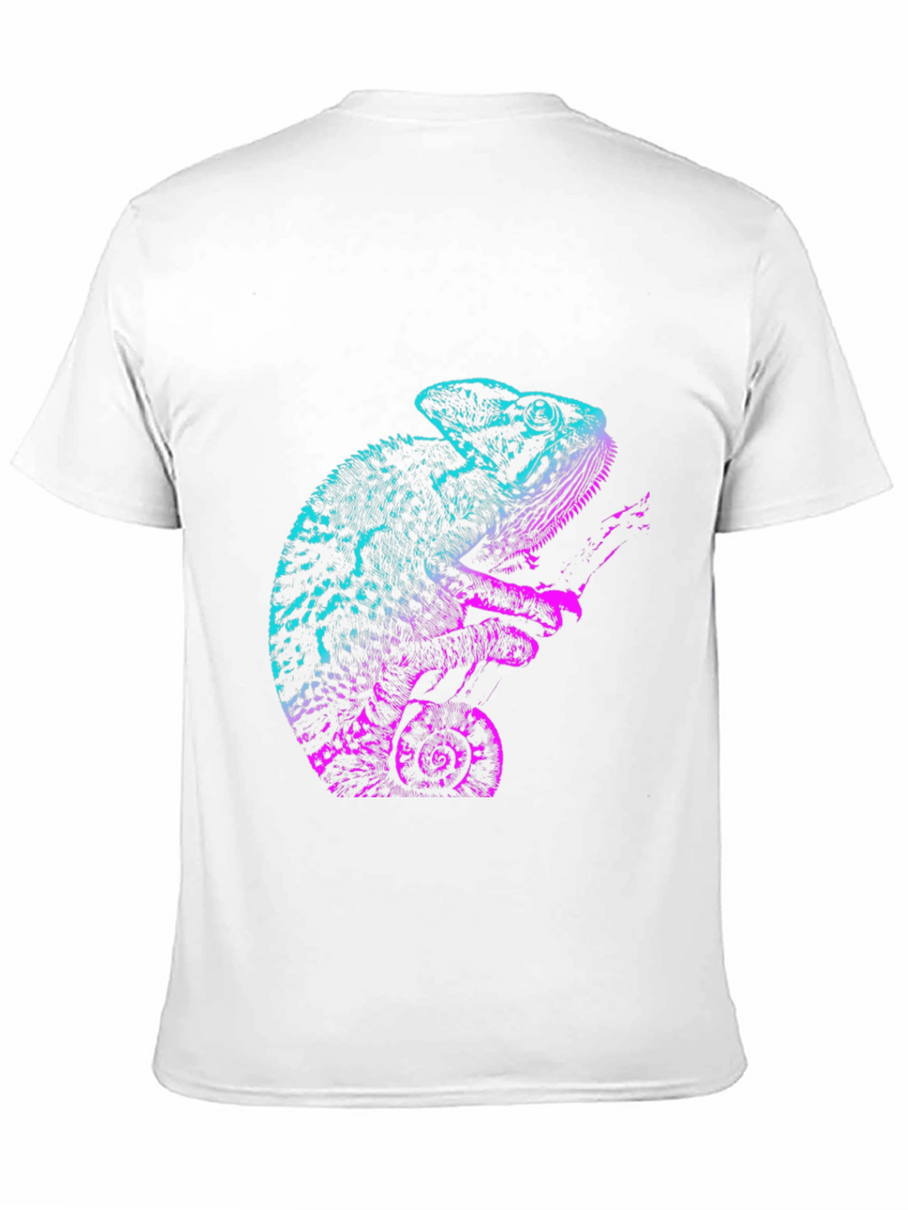 Chameleon Graphic T-Shirt - Cool Gradient Design