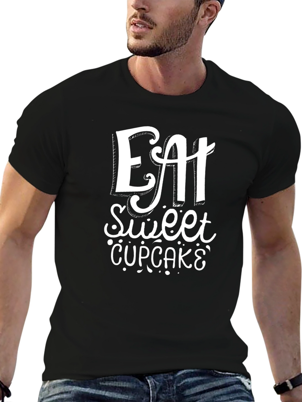 Eat Sweet Cupcake Graphic Tee