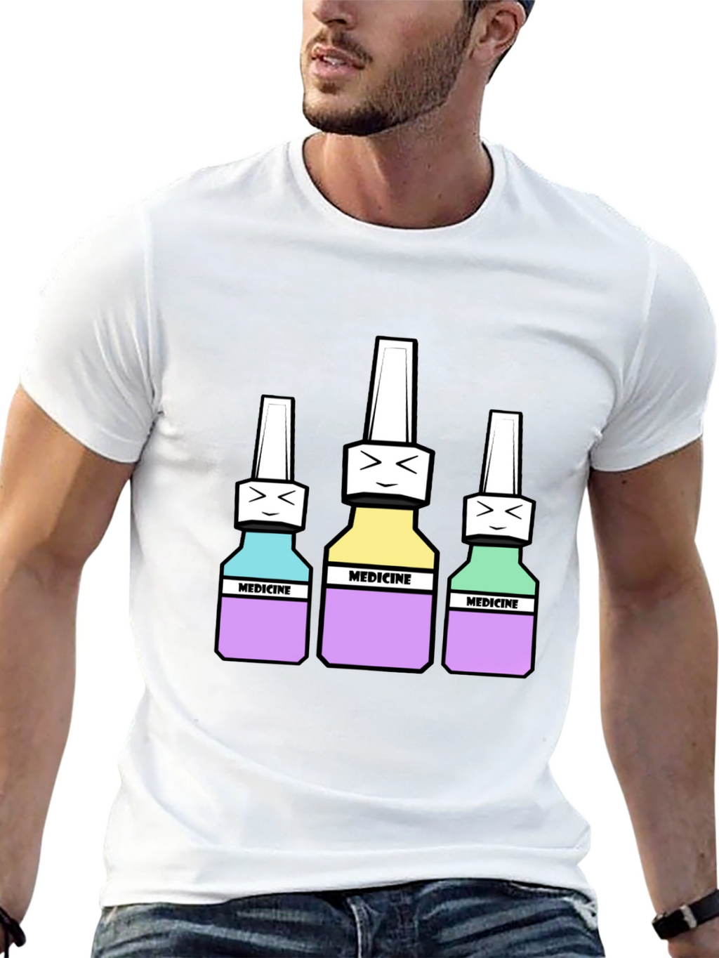 Medicine Bottles Graphic Tee - Unisex
