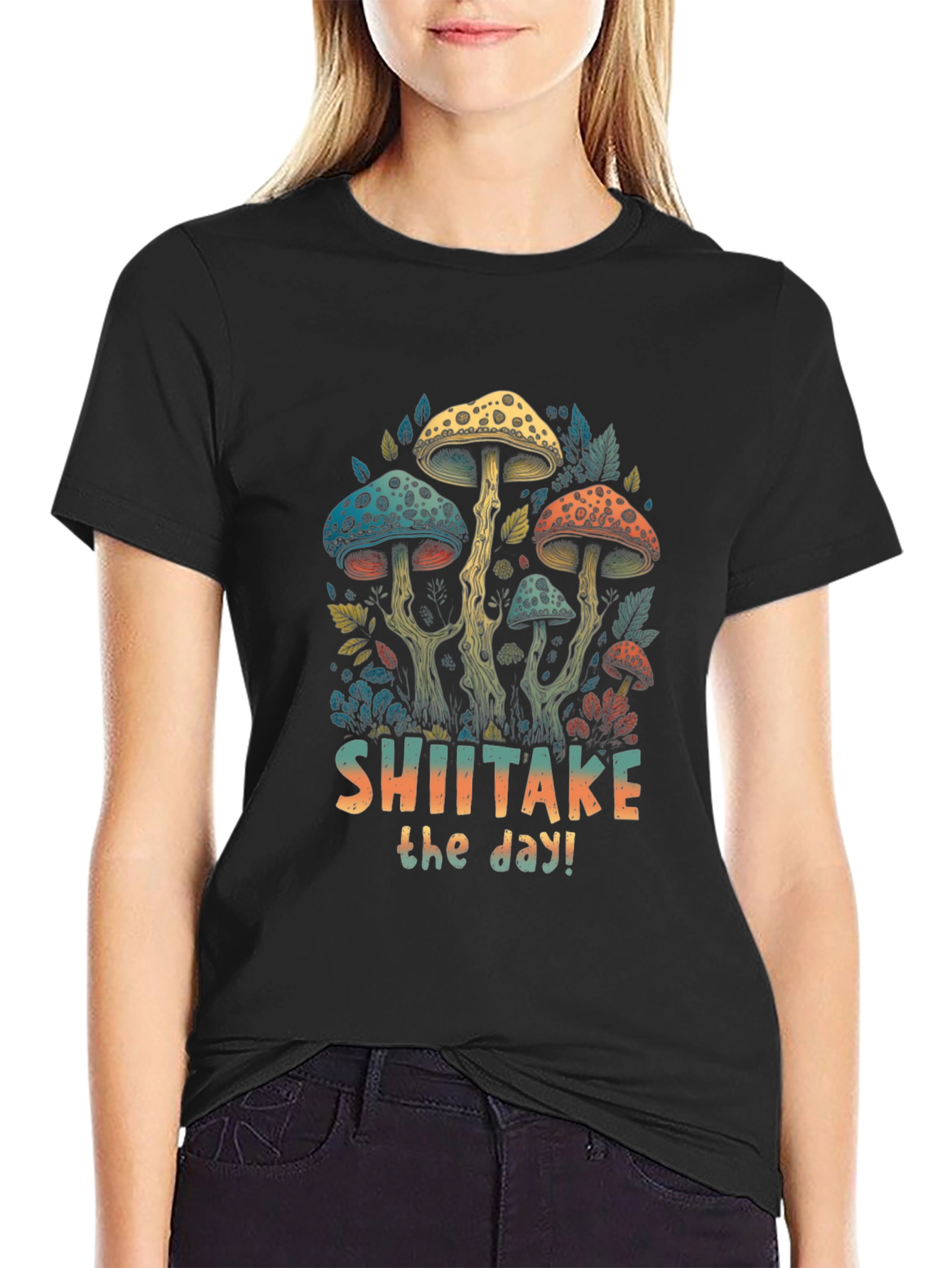 Shiitake the Day T-Shirt - Fun Mushroom Design