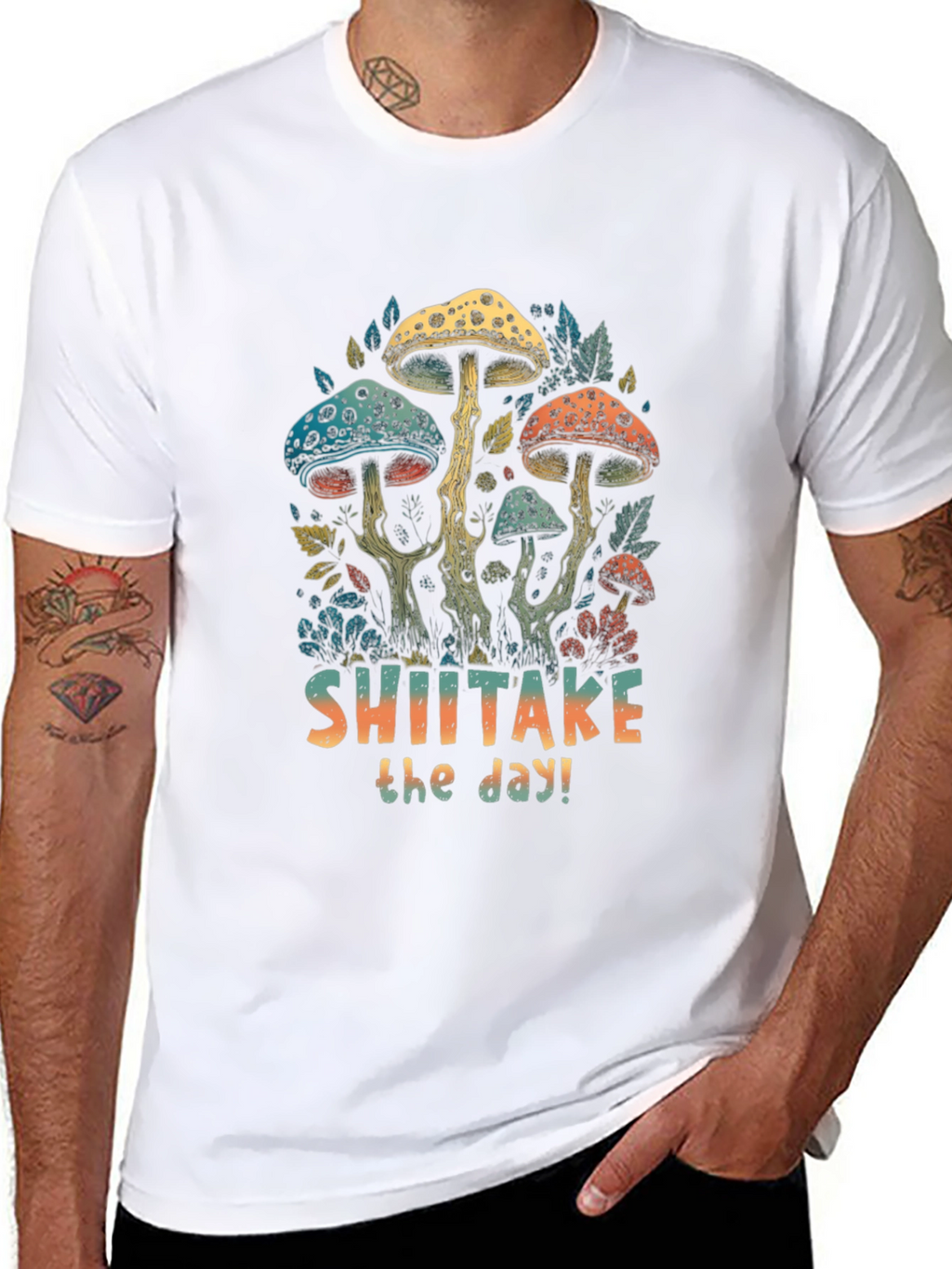 Shiitake the Day T-Shirt - Fun Mushroom Design