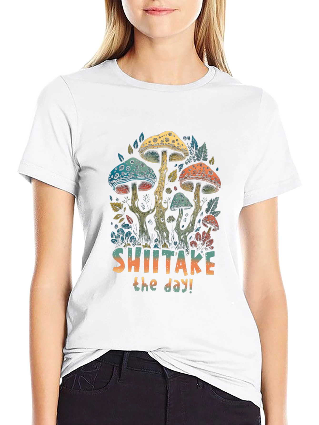 Shiitake the Day T-Shirt - Fun Mushroom Design