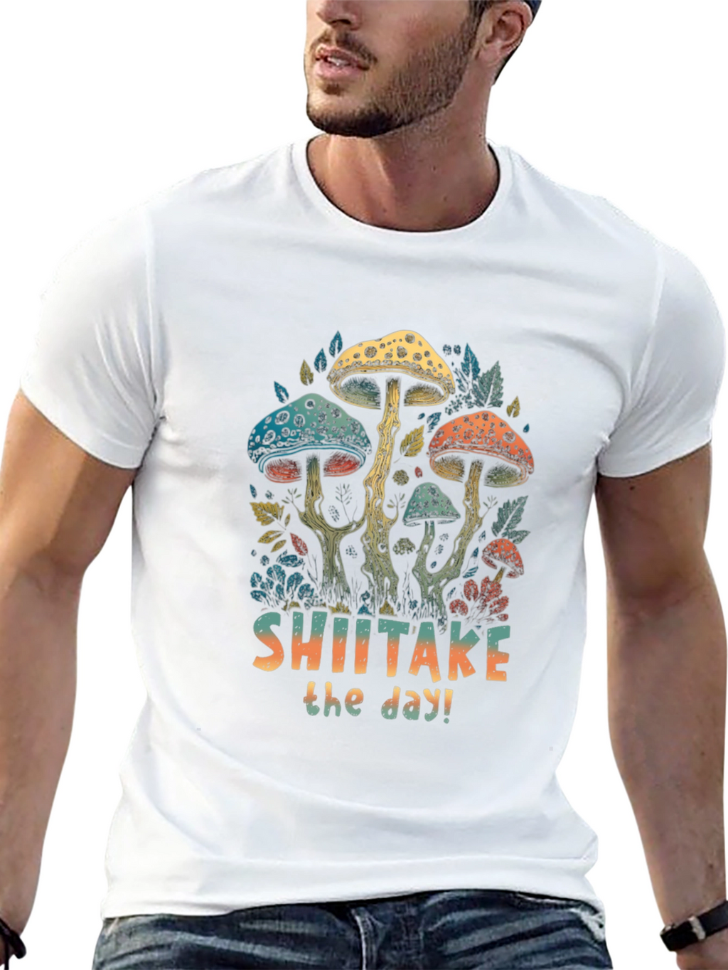 Shiitake the Day T-Shirt - Fun Mushroom Design