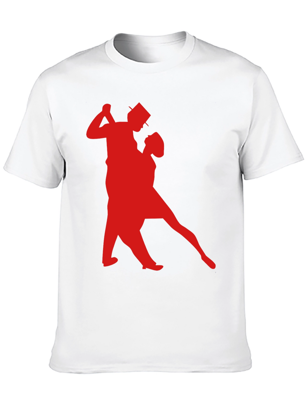 Dancing Couple Graphic Tee - Stylish Black T-Shirt