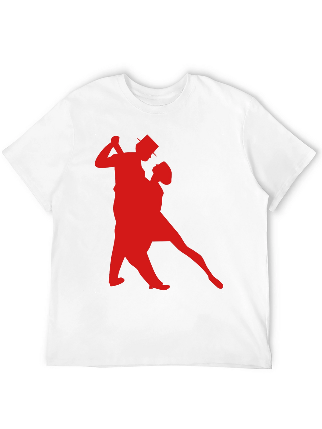 Dancing Couple Graphic Tee - Stylish Black T-Shirt