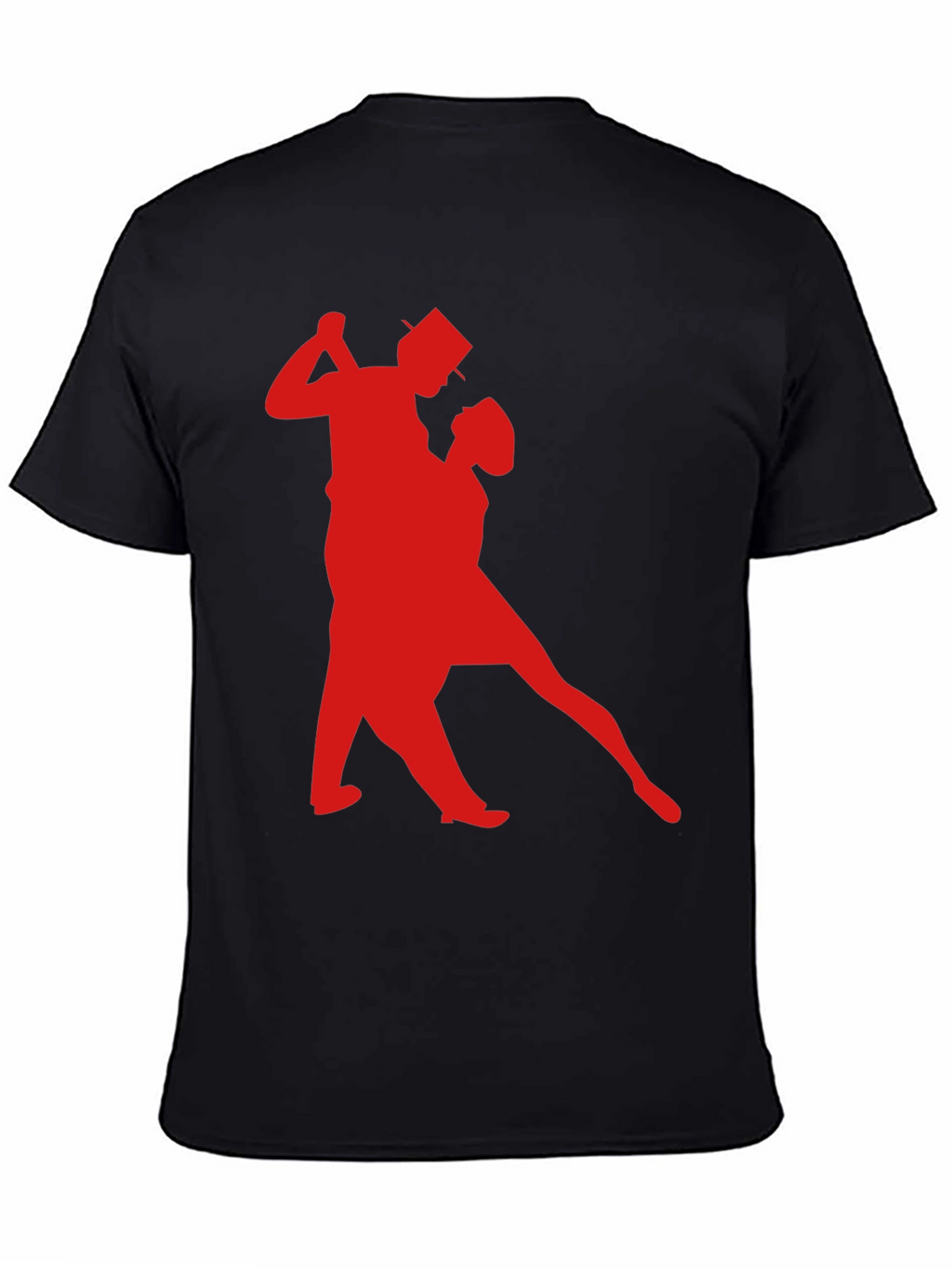 Dancing Couple Graphic Tee - Stylish Black T-Shirt