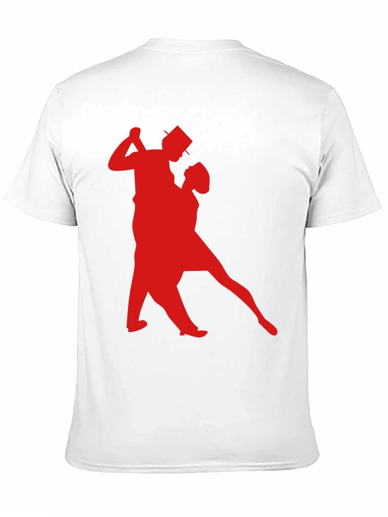Dancing Couple Graphic Tee - Stylish Black T-Shirt