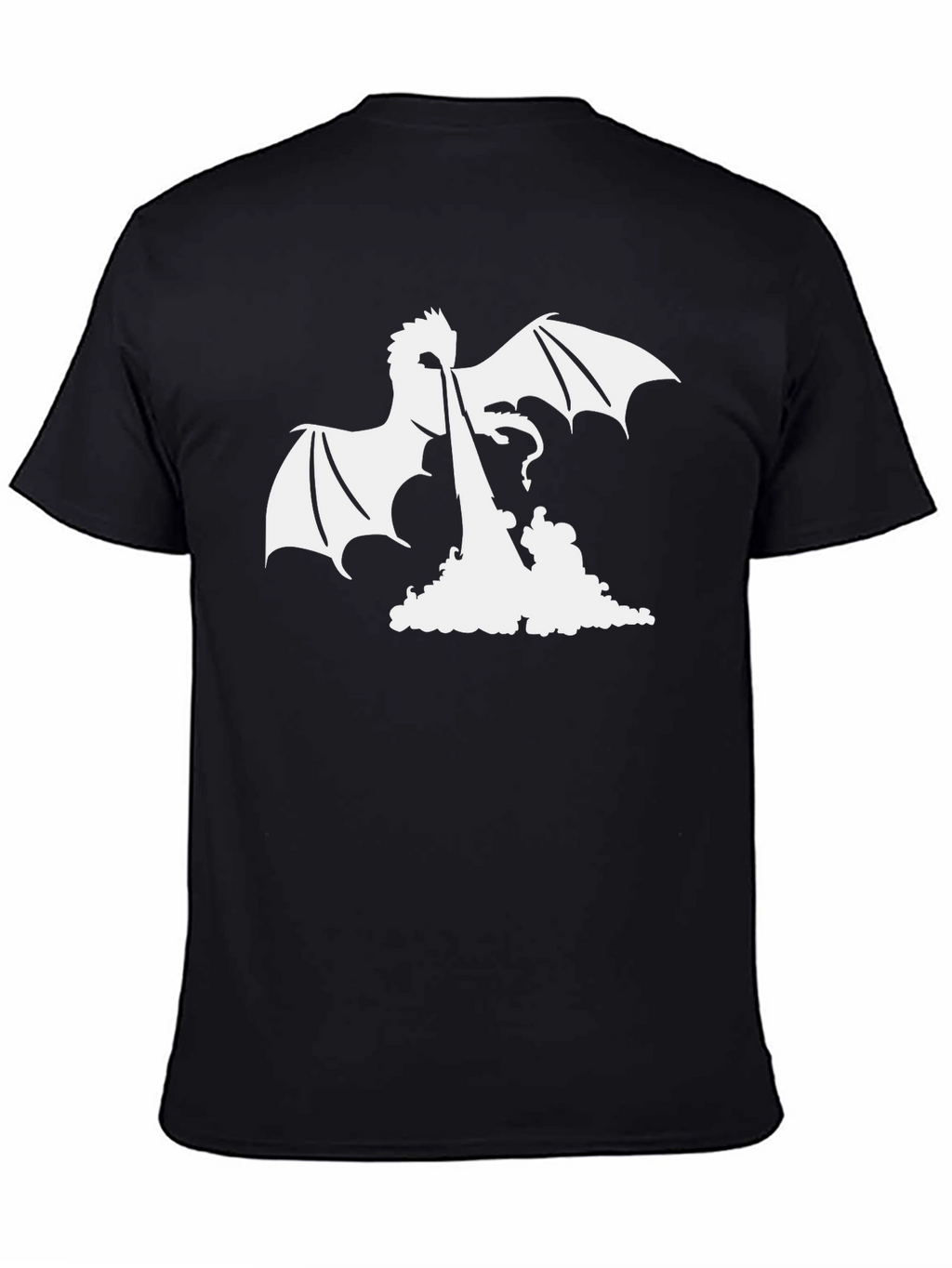 Dragon Fire Graphic Tee - Black