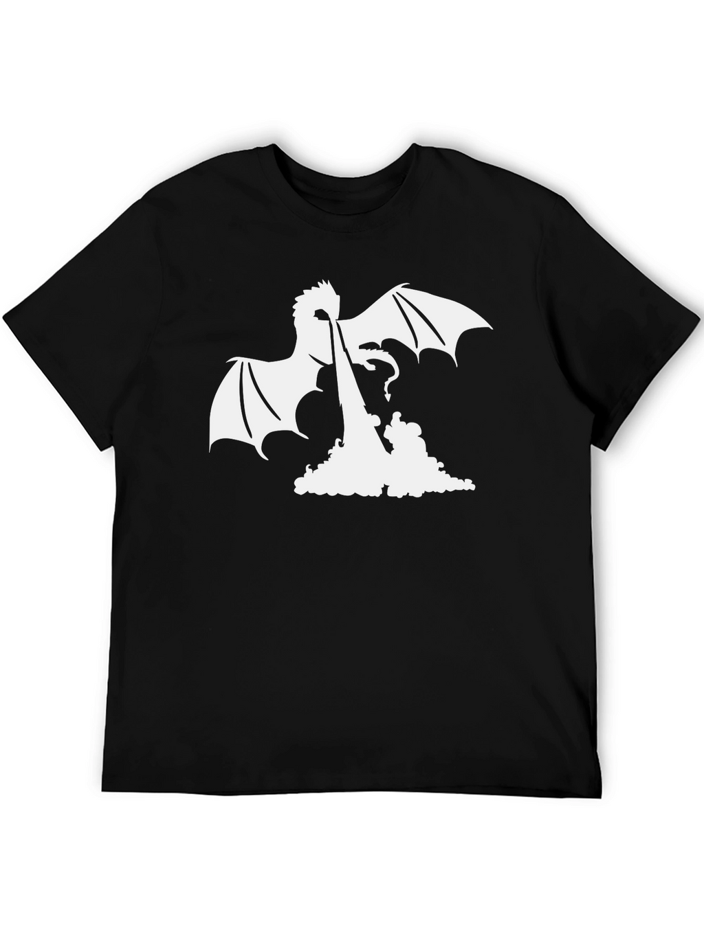 Dragon Fire Graphic Tee - Black