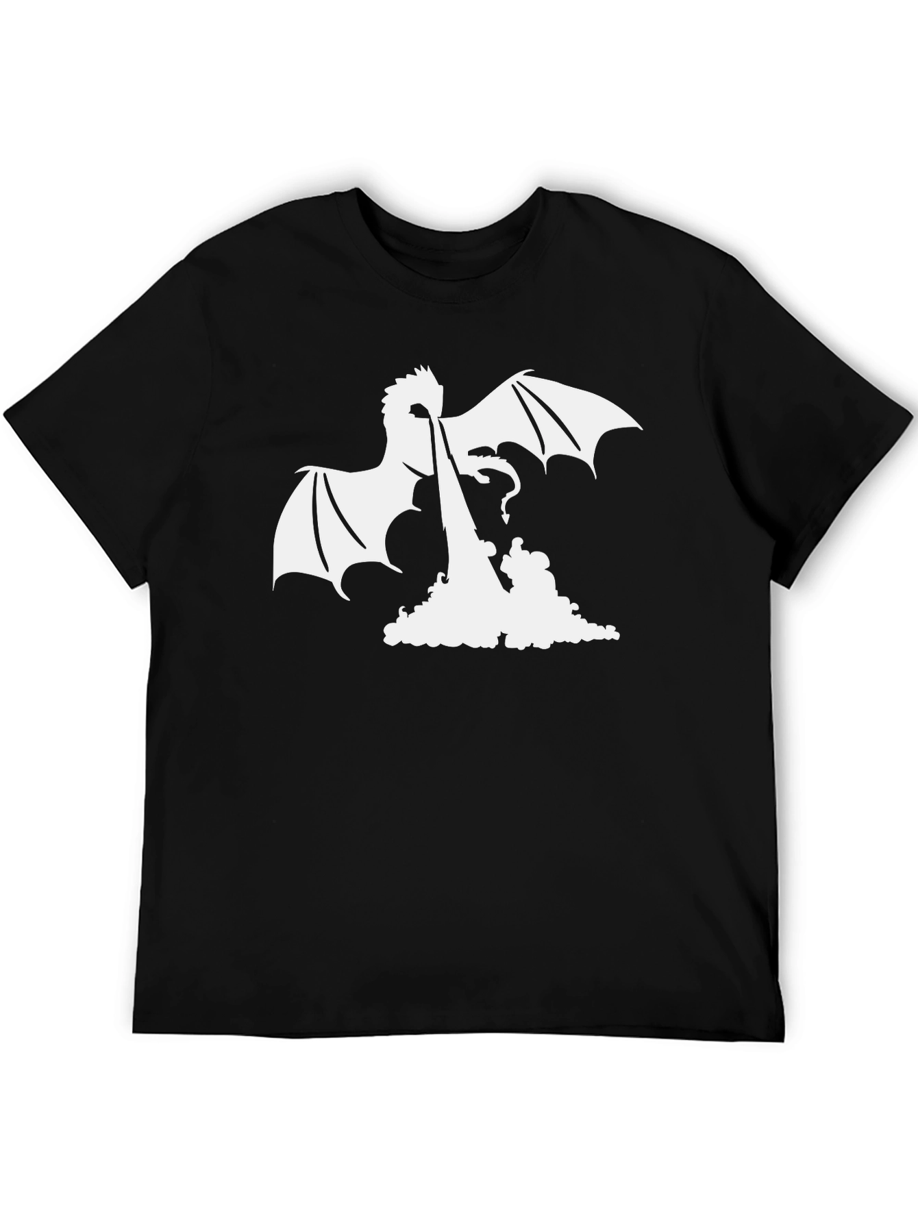 Dragon Fire Graphic Tee - Black