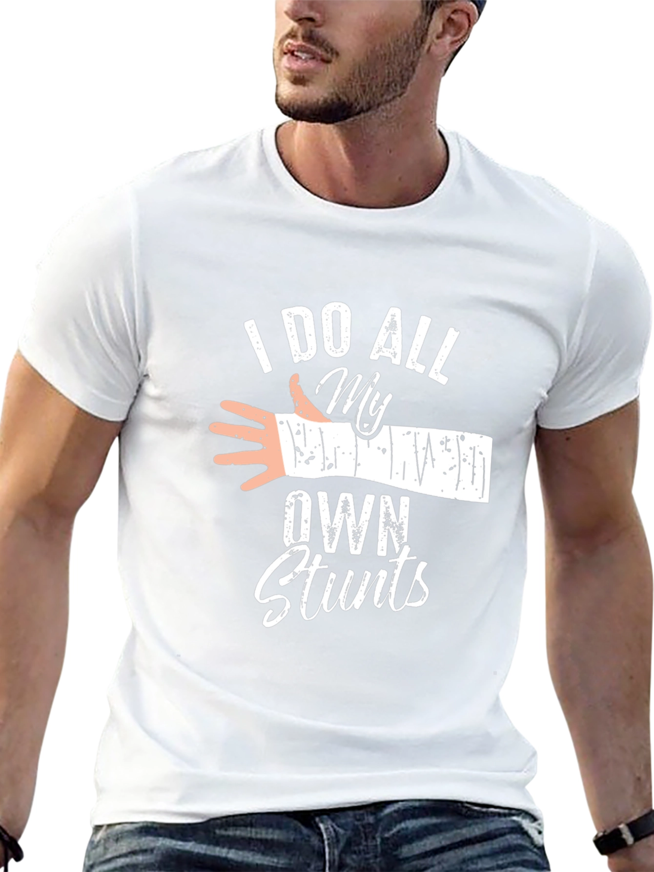 I Do All My Own Stunts Graphic Tee