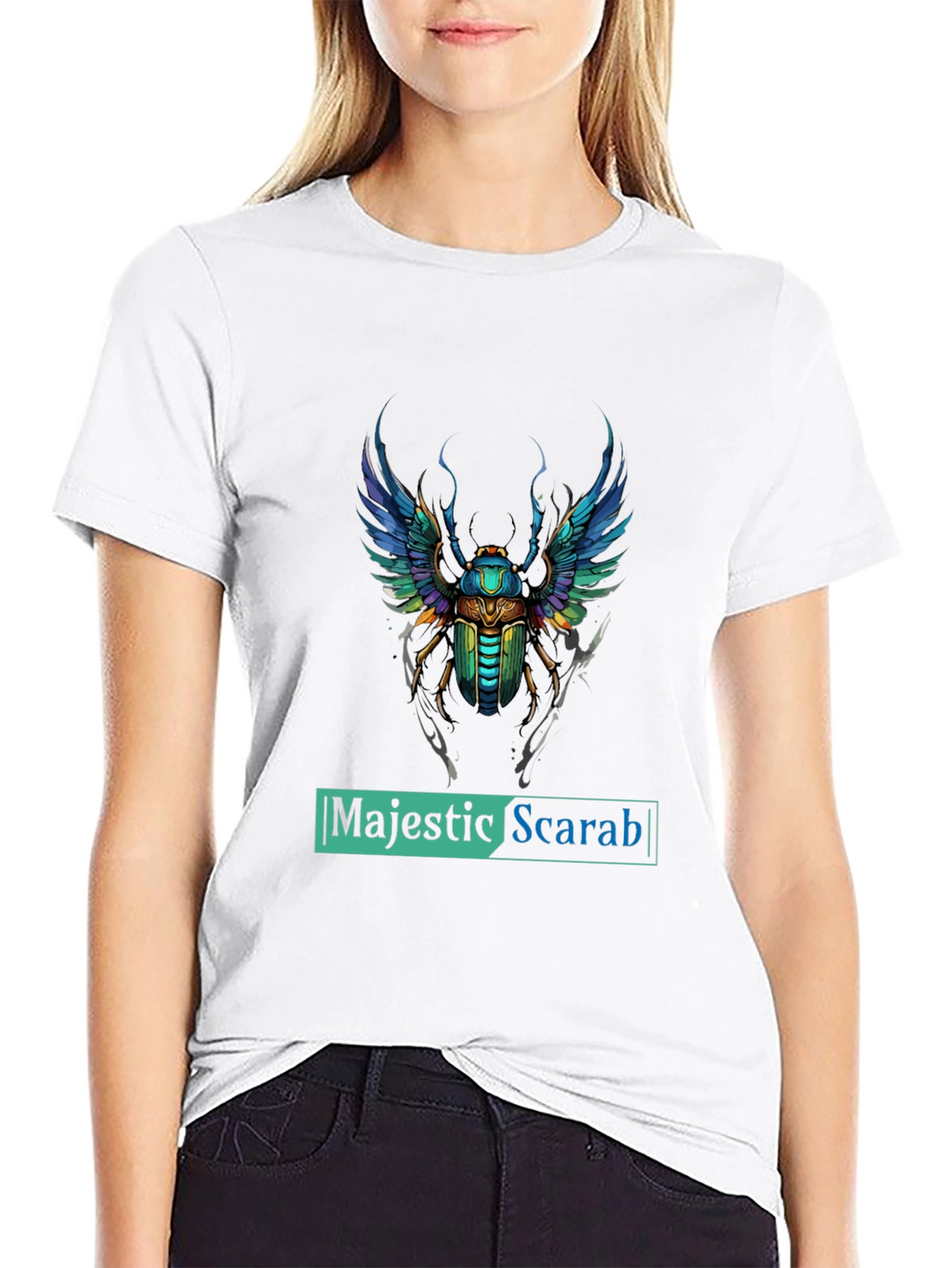 Majestic Scarab Graphic Tee - Premium Comfort Fit