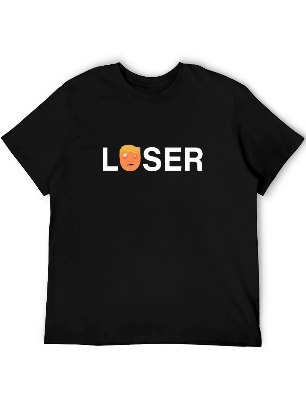 Loser Trump Graphic T-Shirt - Black Crew Neck Tee
