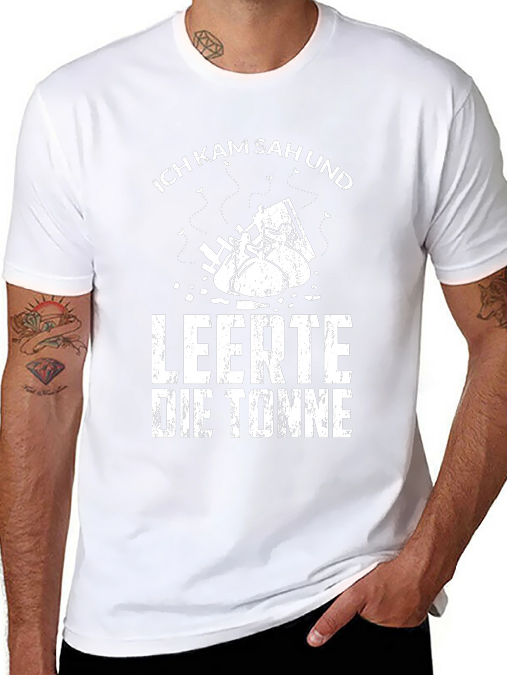 Ich Kam Sah Und Leerte Die Tonne Black T-Shirt