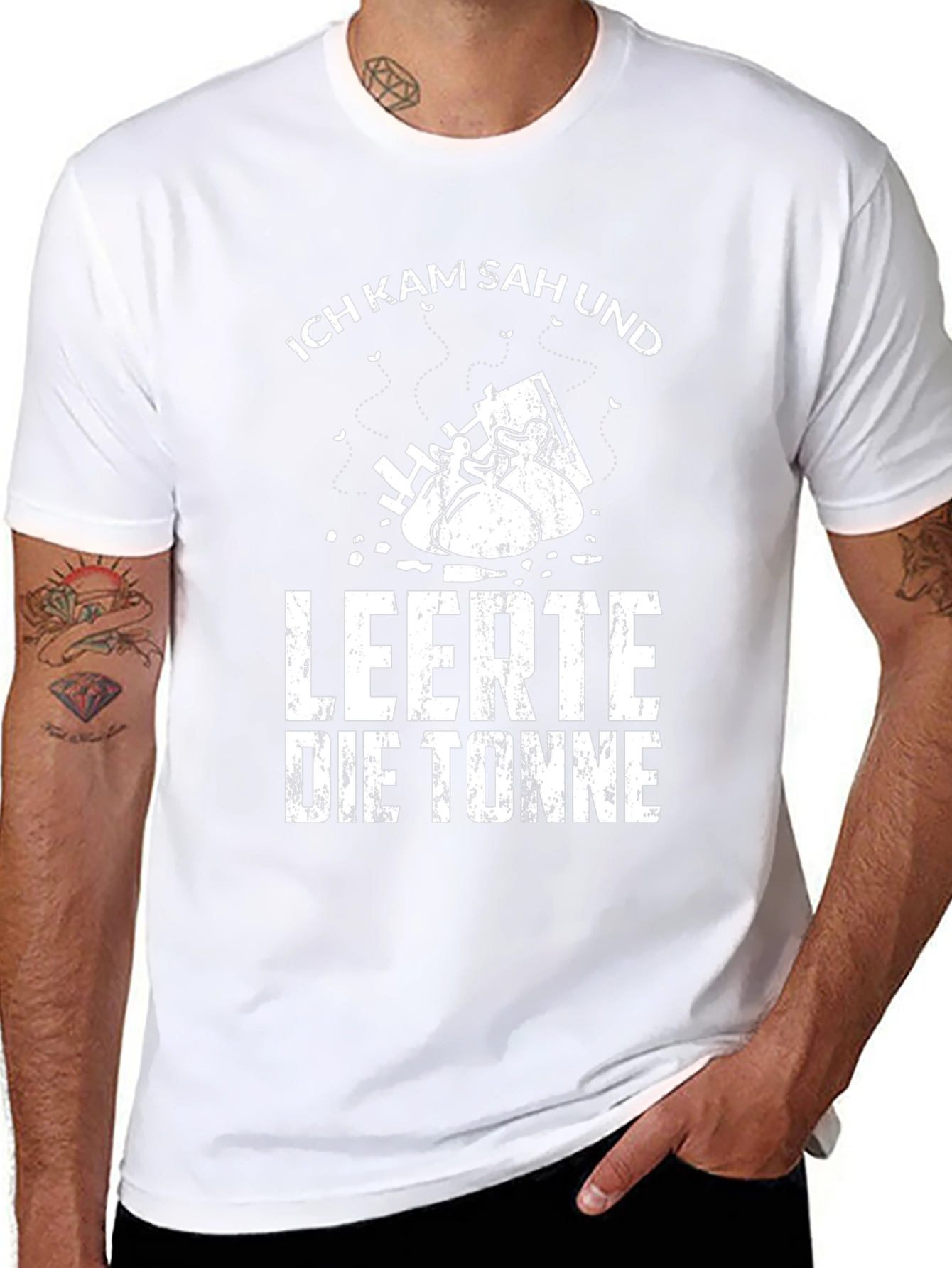 Ich Kam Sah Und Leerte Die Tonne Black T-Shirt