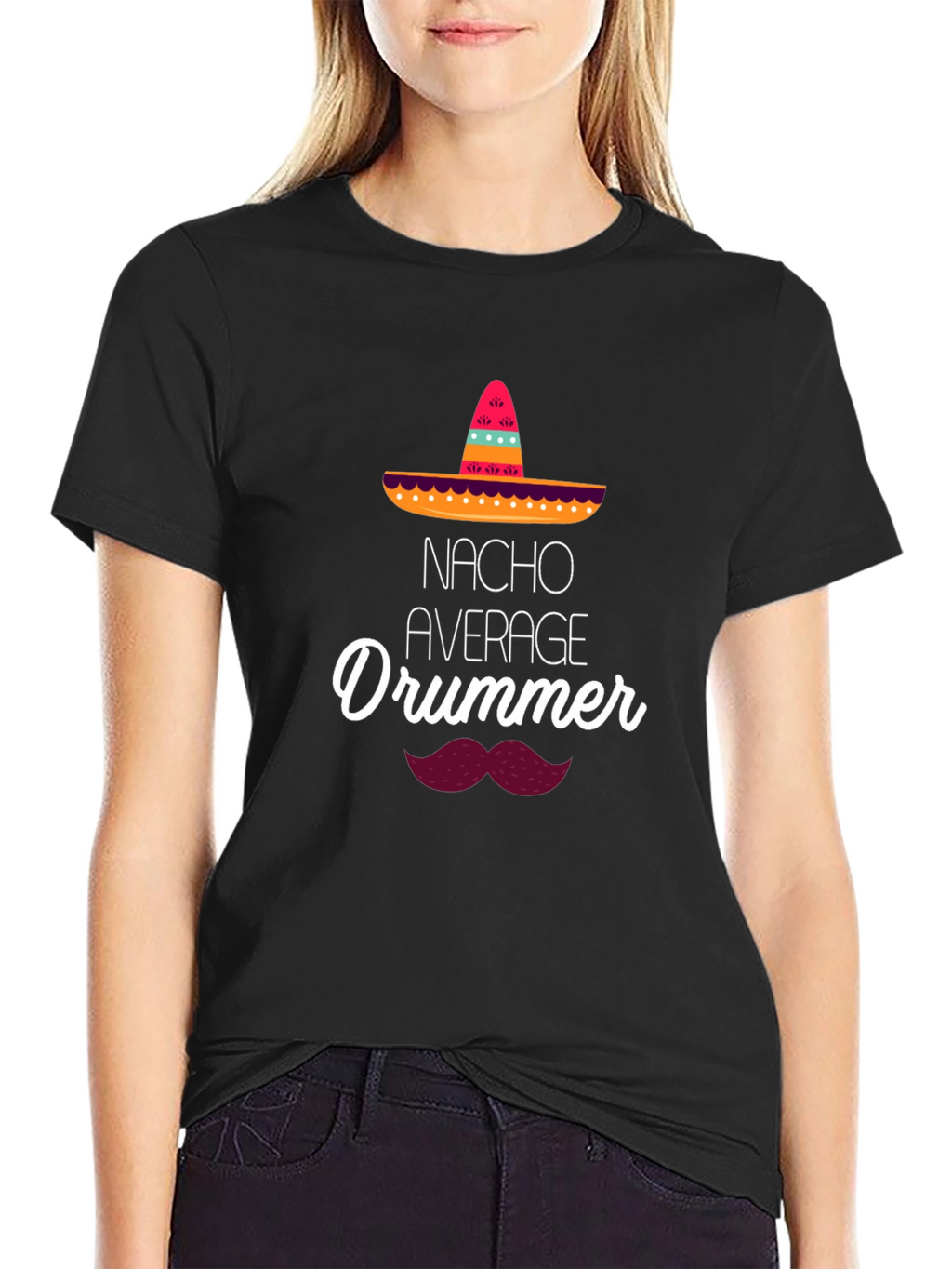 Nacho Average Drummer T-Shirt - Funny Musician Tee