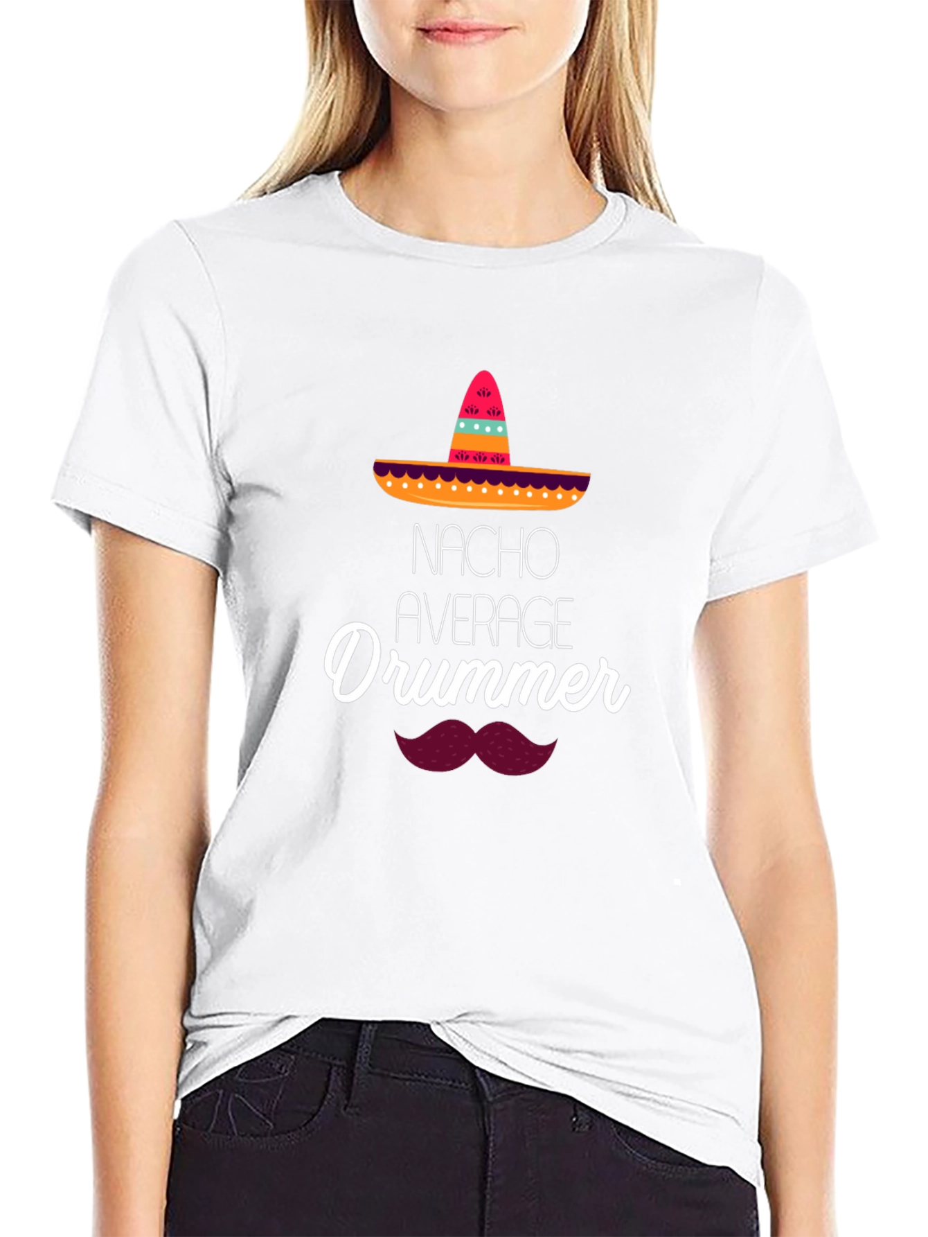 Nacho Average Drummer T-Shirt - Funny Musician Tee